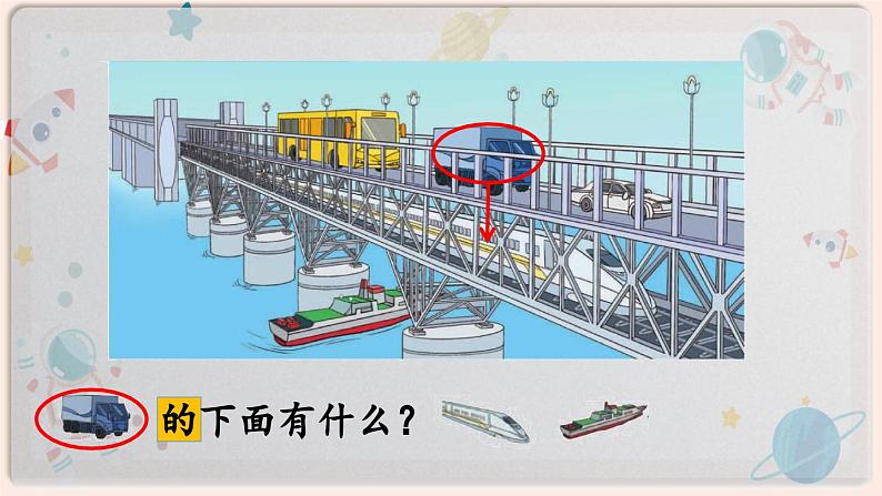 【最新教材插图】人教版小学一年级数学上册第一单元第1课时《上、下、前、后》精品课件第8页