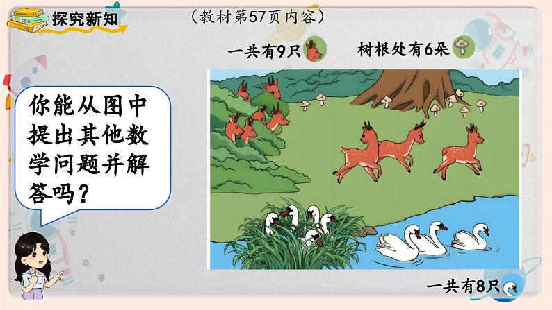 【最新教材插图】人教版小学一年级数学上册第五单元第6课时《解决问题》精品课件第6页