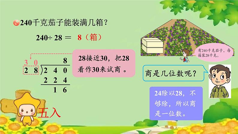 五、收获的季节——除数是两位数的除法-2.除数是两位数的笔算（课件）四年级上册数学-青岛版06