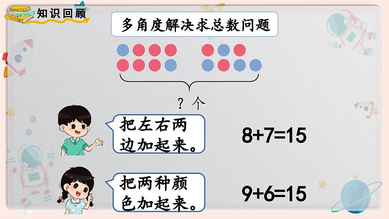 【最新教材插图】人教版小学一年级数学上册第八单元《整理和复习》精品课件第5页