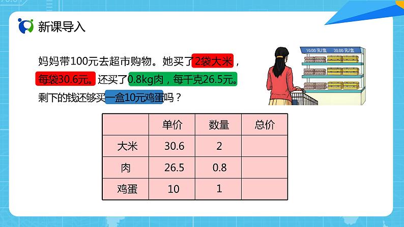 【核心素养目标】人教版小学数学五年级上册 1.7《解决问题（1）》课件+教案+同步分层作业（含教学反思和答案）04