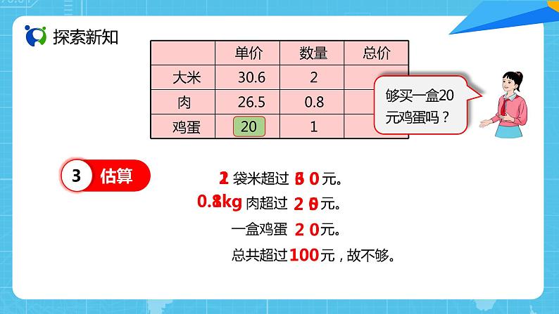 【核心素养目标】人教版小学数学五年级上册 1.7《解决问题（1）》课件+教案+同步分层作业（含教学反思和答案）08
