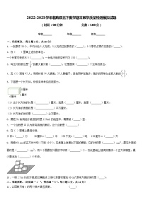 2022-2023学年临朐县五下数学期末教学质量检测模拟试题含答案