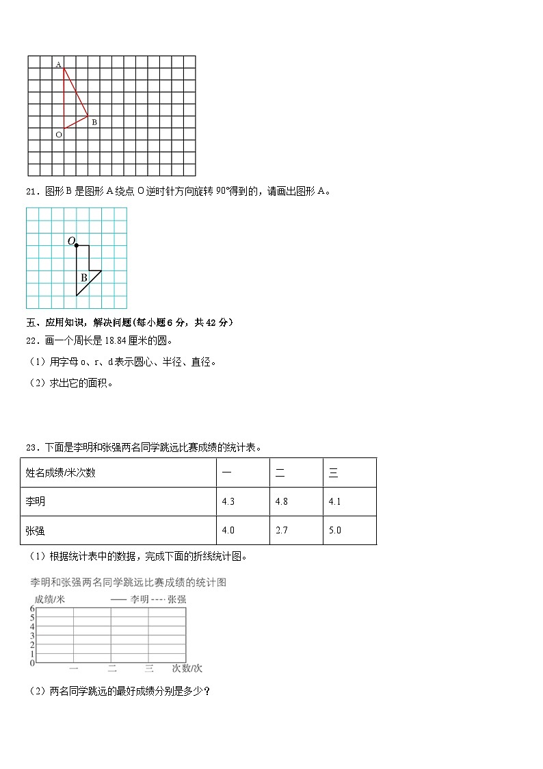 2022-2023学年三明市沙县五下数学期末复习检测试题含答案第3页
