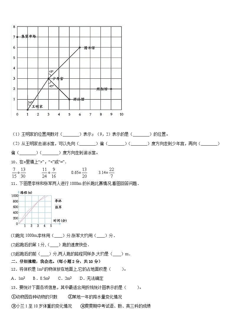 2022-2023学年内蒙古呼伦贝尔市扎赉诺尔区五下数学期末综合测试试题含答案第2页