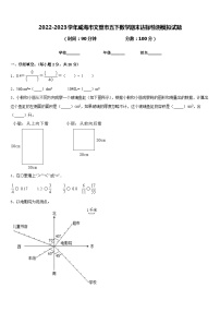 2022-2023学年威海市文登市五下数学期末达标检测模拟试题含答案