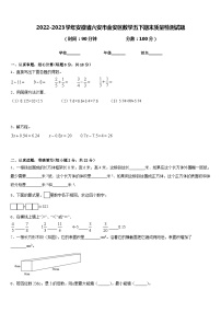 2022-2023学年安徽省六安市金安区数学五下期末质量检测试题含答案