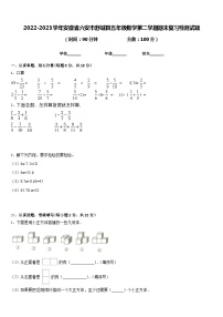 2022-2023学年安徽省六安市舒城县五年级数学第二学期期末复习检测试题含答案