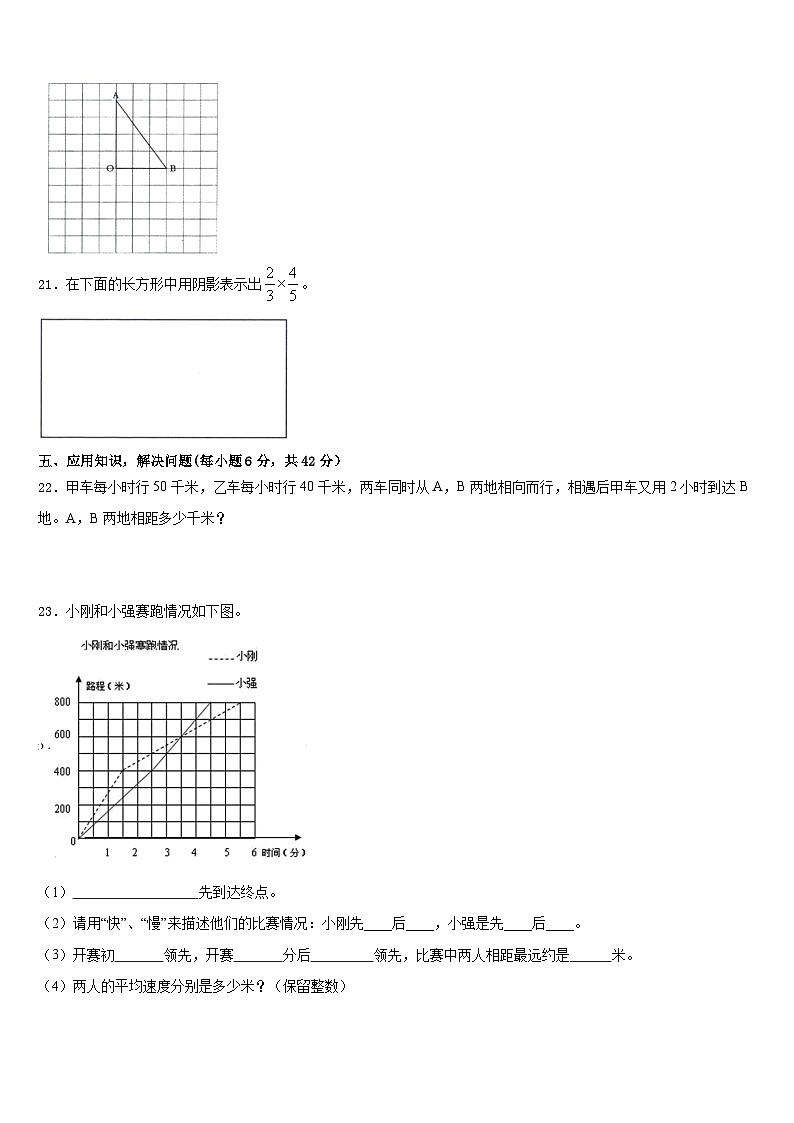 2022-2023学年广东省东莞市五年级数学第二学期期末考试模拟试题含答案03