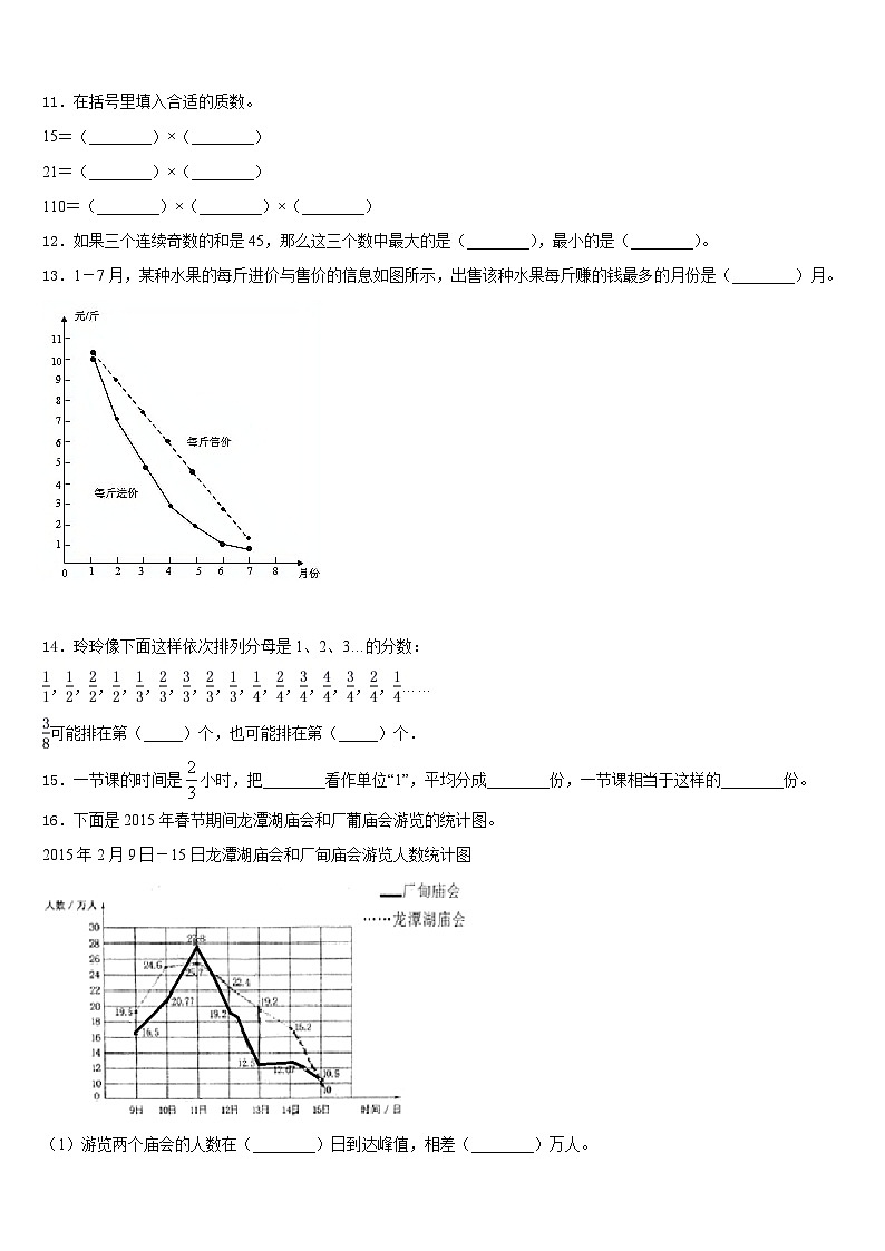 2022-2023学年广东省深圳市光明新区深圳市光明小学数学五年级第二学期期末经典试题含答案第2页