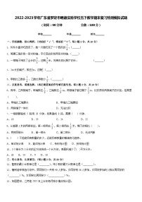 2022-2023学年广东省罗定市明德实验学校五下数学期末复习检测模拟试题含答案