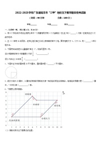 2022-2023学年广东省陆丰市“三甲”地区五下数学期末统考试题含答案