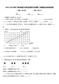 2022-2023学年广西壮族南宁市良庆区数学五年级第二学期期末达标检测试题含答案