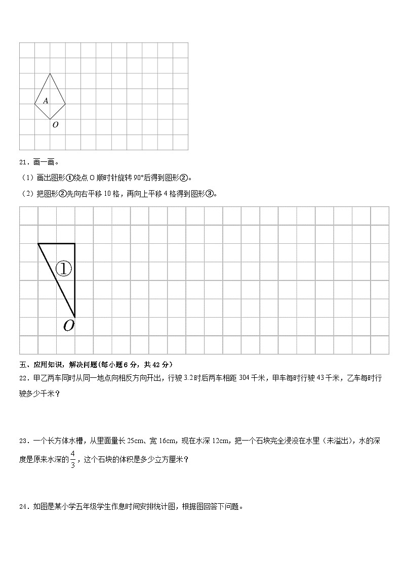 2022-2023学年四川省甘孜藏族自治州雅江县数学五下期末监测试题含答案03