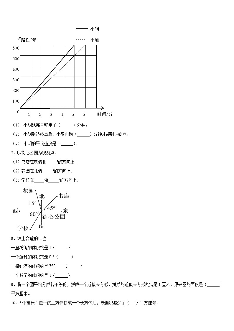 2022-2023学年广西崇左市大新县、扶绥县数学五年级第二学期期末达标测试试题含答案02