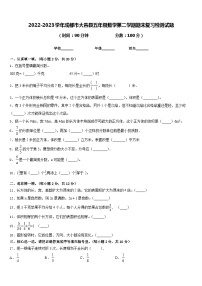 2022-2023学年成都市大邑县五年级数学第二学期期末复习检测试题含答案