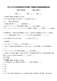 2022-2023学年德州市数学五年级第二学期期末质量跟踪监视模拟试题含答案