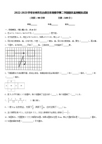 2022-2023学年忻州市五台县五年级数学第二学期期末监测模拟试题含答案