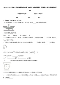 2022-2023学年文山壮族苗族自治州广南县五年级数学第二学期期末复习检测模拟试题含答案