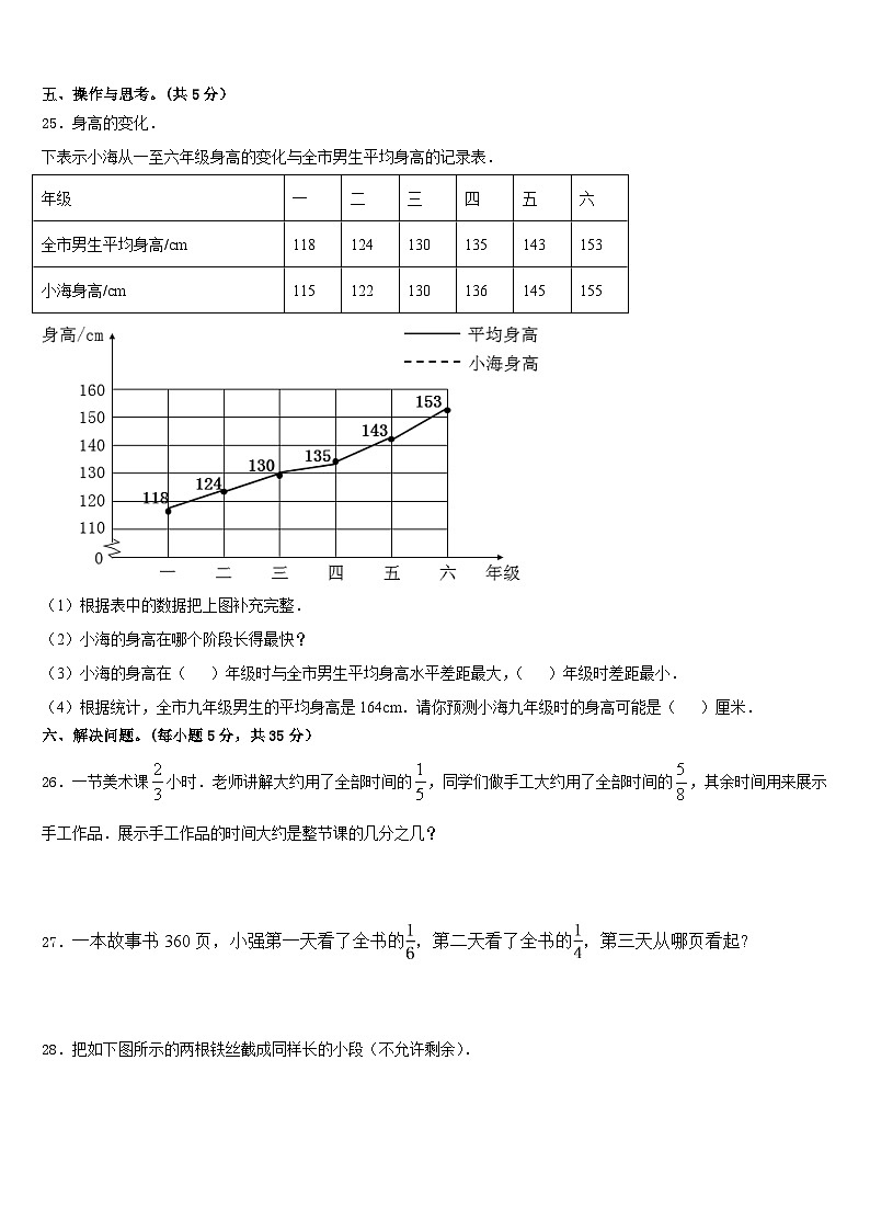 2022-2023学年永州市新田县数学五下期末检测试题含答案第3页