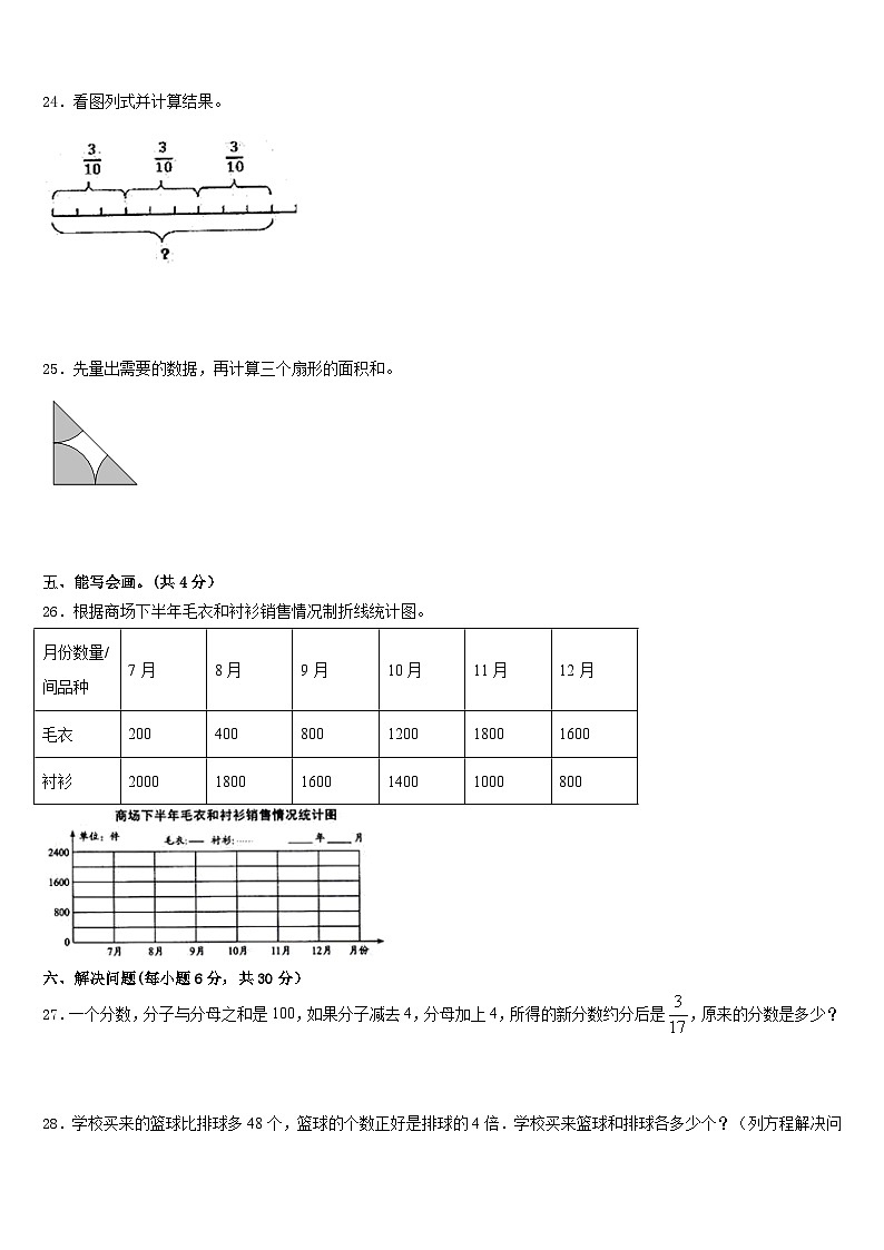 2022-2023学年江苏省盐城市建湖县五年级数学第二学期期末调研模拟试题含答案第3页