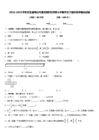 2022-2023学年河北省邢台市清河县世纪祥昇小学数学五下期末统考模拟试题含答案