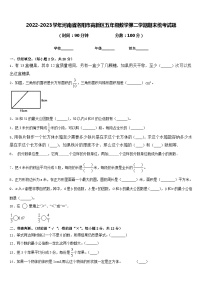 2022-2023学年河南省洛阳市高新区五年级数学第二学期期末统考试题含答案