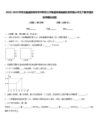 2022-2023学年河南省郑州市华中师范大学附属郑州高新区荣邦城小学五下数学期末统考模拟试题含答案