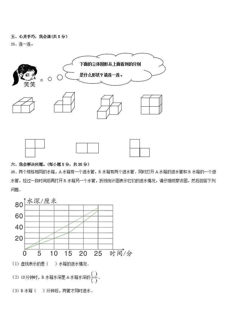 2022-2023学年海安县五下数学期末检测试题含答案第3页