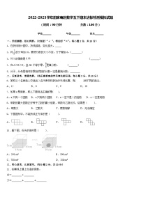 2022-2023学年田家庵区数学五下期末达标检测模拟试题含答案