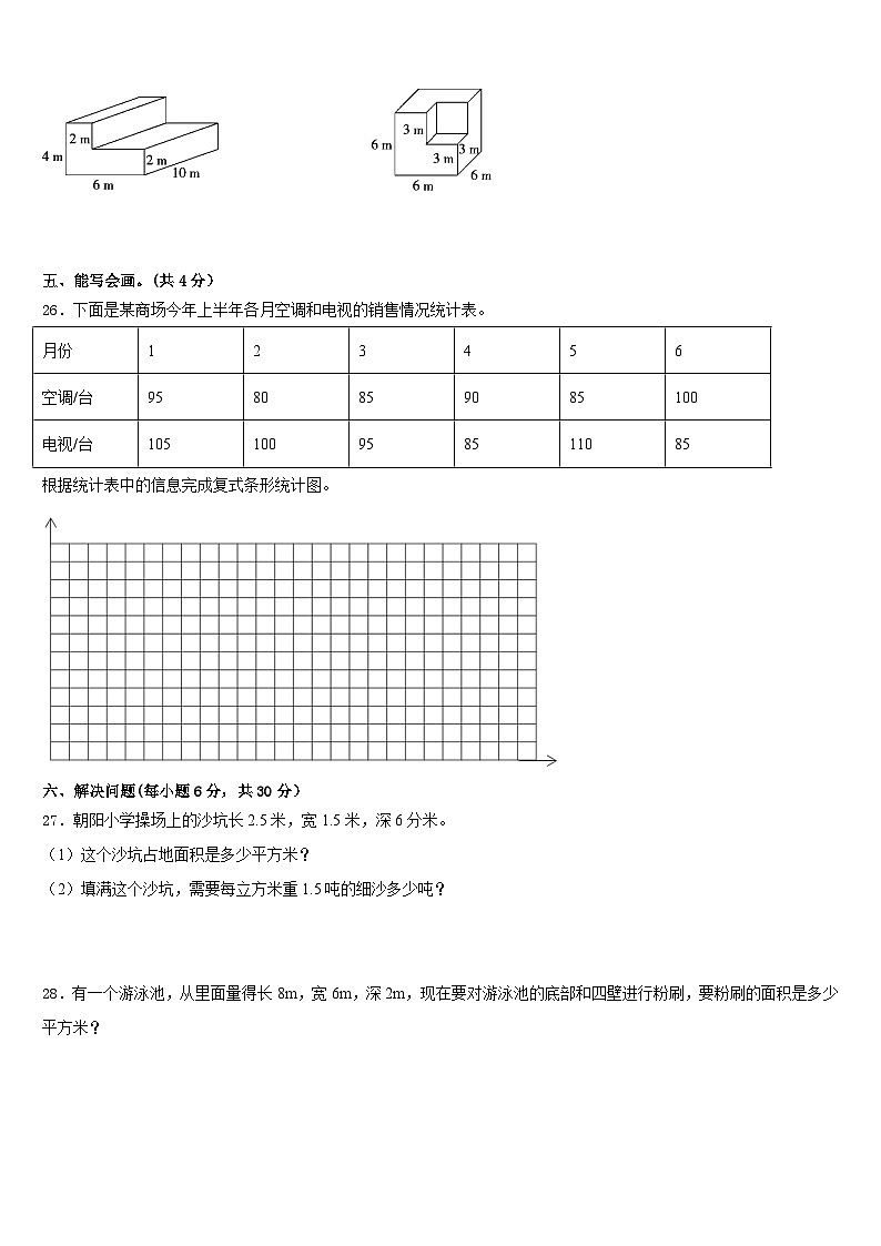 2022-2023学年石家庄市新华区五年级数学第二学期期末教学质量检测模拟试题含答案第3页