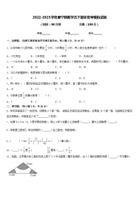 2022-2023学年肃宁县数学五下期末统考模拟试题含答案