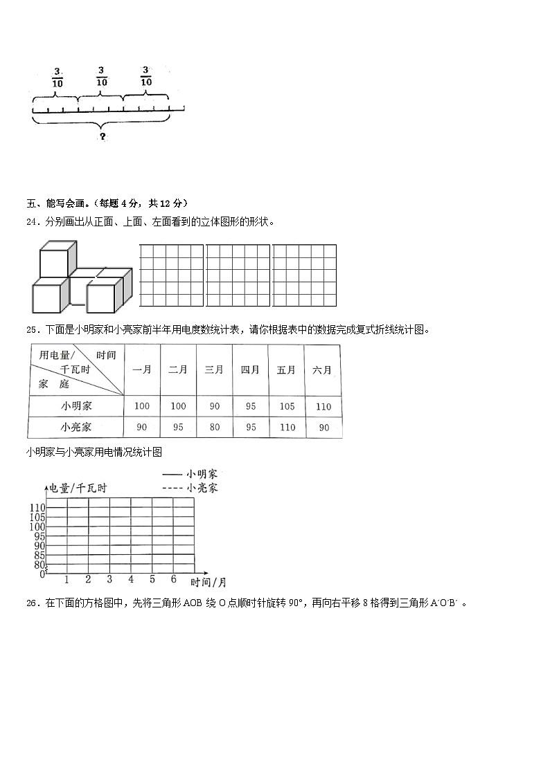 2022-2023学年行唐县数学五下期末达标测试试题含答案第3页