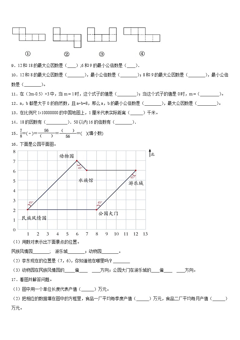 2022-2023学年虎林市数学五下期末复习检测模拟试题含答案02