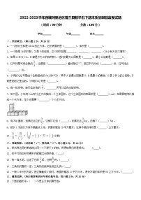 2022-2023学年西藏阿里地区普兰县数学五下期末质量跟踪监视试题含答案