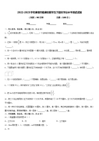 2022-2023学年淄博市临淄区数学五下期末学业水平测试试题含答案