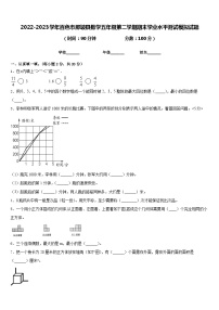 2022-2023学年百色市那坡县数学五年级第二学期期末学业水平测试模拟试题含答案