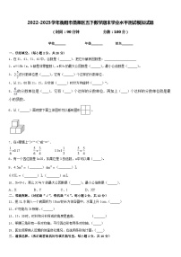 2022-2023学年衡阳市蒸湘区五下数学期末学业水平测试模拟试题含答案