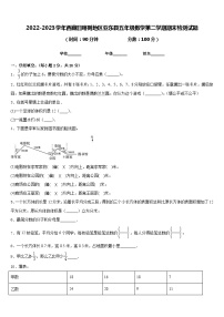 2022-2023学年西藏日喀则地区亚东县五年级数学第二学期期末检测试题含答案