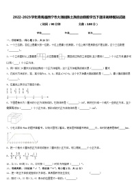 2022-2023学年青海省西宁市大通回族土族自治县数学五下期末调研模拟试题含答案