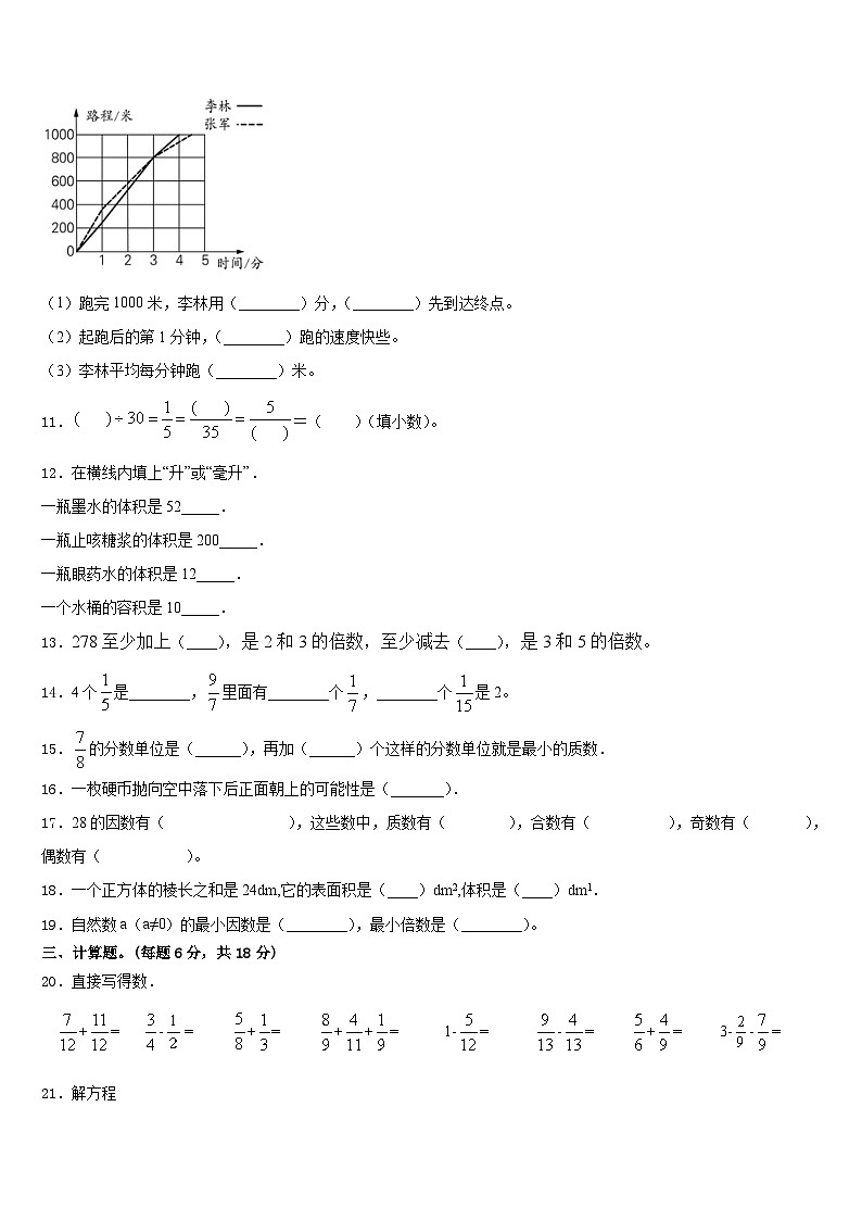 三门峡市湖滨区2022-2023学年数学五年级第二学期期末联考试题含答案02