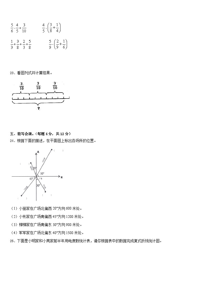 云南省保山市2022-2023学年五下数学期末考试试题含答案第3页