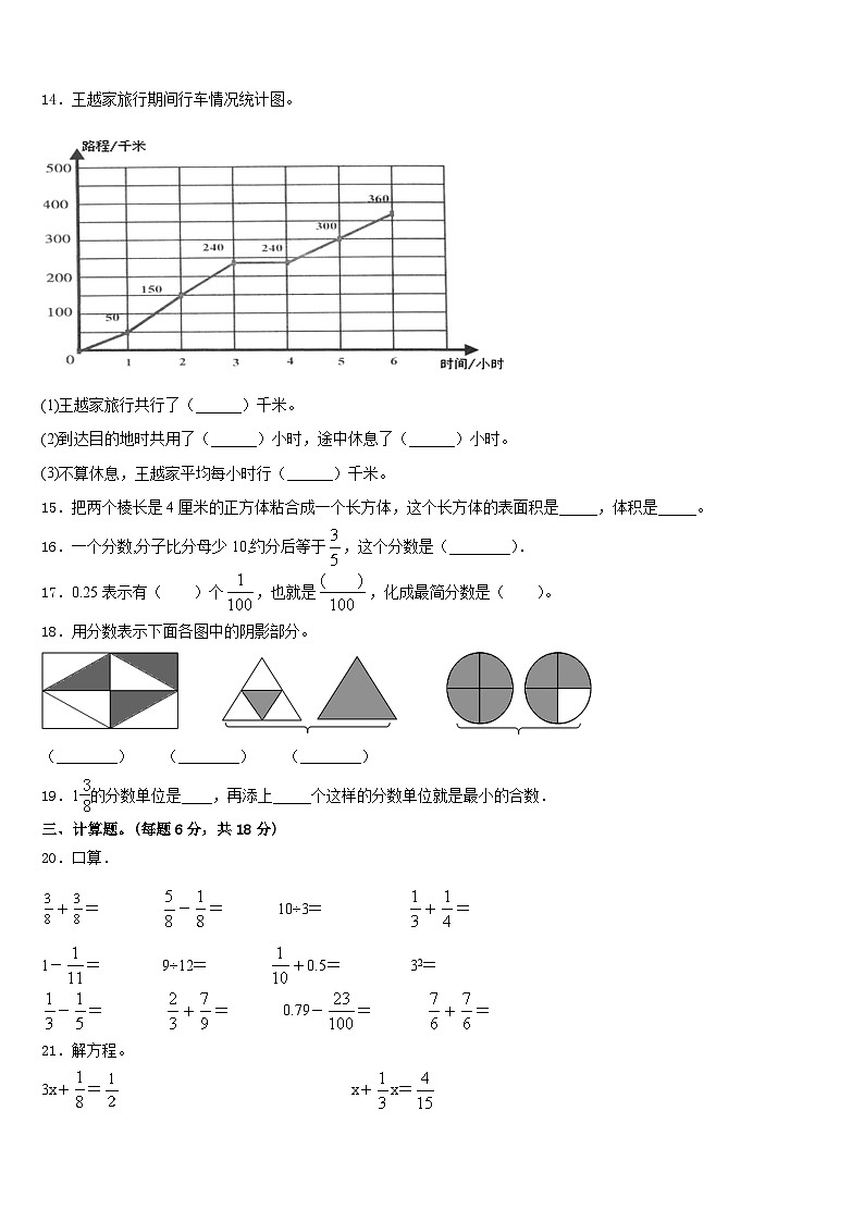 云南省昆明市宜良县2022-2023学年数学五下期末检测模拟试题含答案02