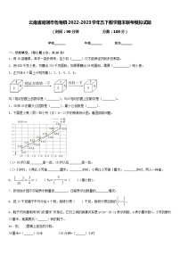 云南省昭通市鲁甸县2022-2023学年五下数学期末联考模拟试题含答案