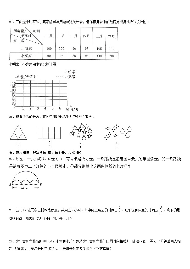 内蒙古呼和浩特市回民区2022-2023学年五下数学期末达标检测试题含答案第3页