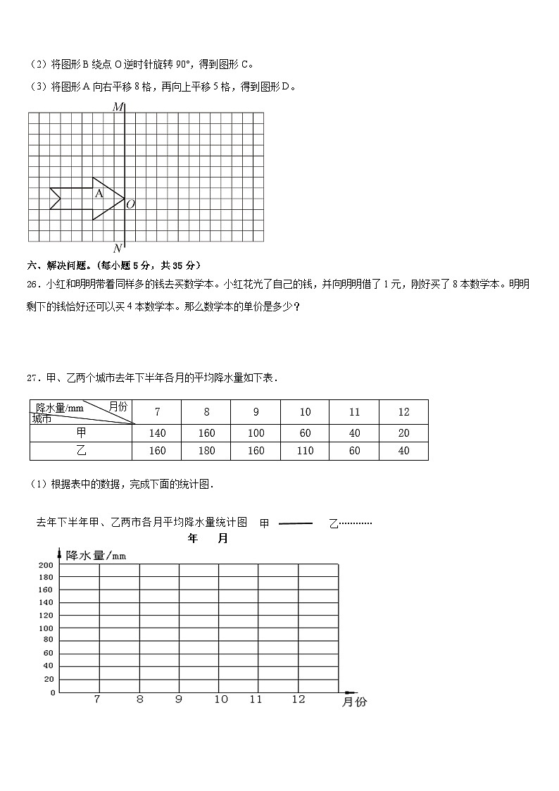 周口市2022-2023学年数学五下期末统考模拟试题含答案第3页