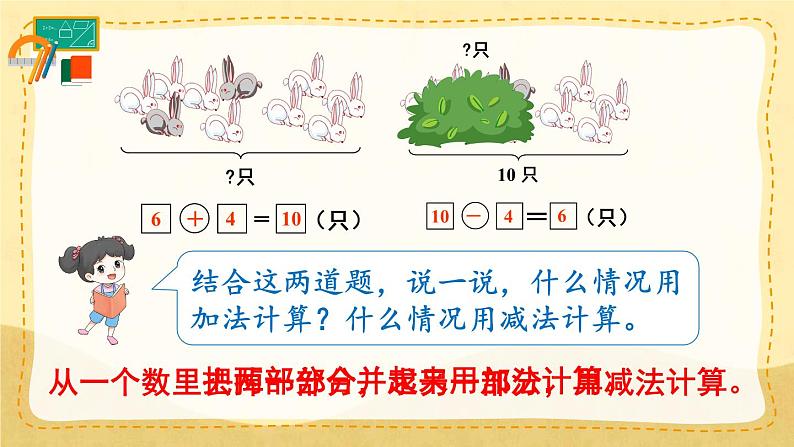 9 总复习 第5课时 解决问题（课件）人教版一年级上册数学第6页