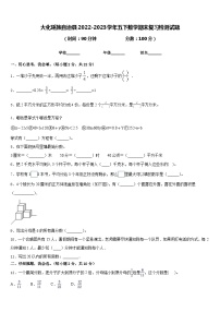 大化瑶族自治县2022-2023学年五下数学期末复习检测试题含答案