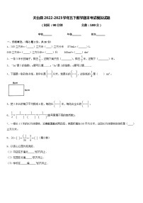 天台县2022-2023学年五下数学期末考试模拟试题含答案