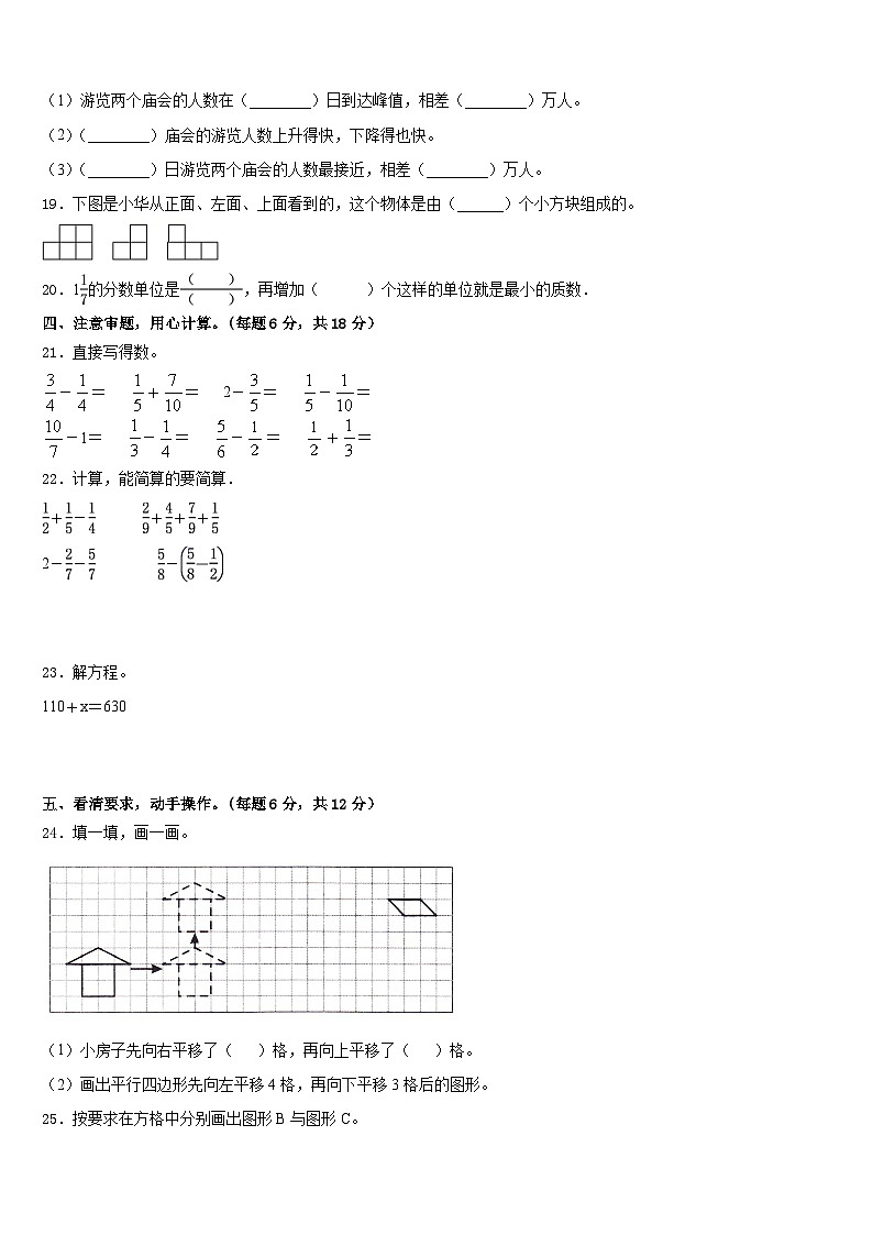 山西省阳泉地区2022-2023学年数学五下期末调研试题含答案03